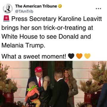 Karoline Leavitt's Little Boy Shows Up to the White House in the Cutest Halloween Costume Ever