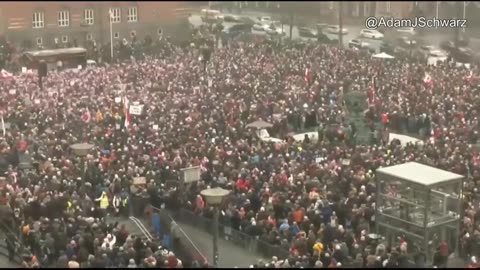 Hands off Greenland protest is happening right now in Copenhagen