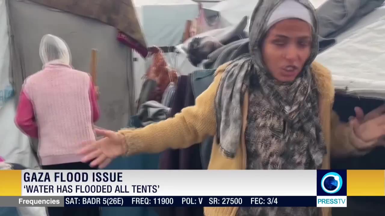 “Water has flooded all tents”