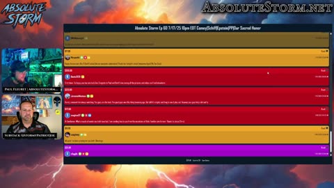 Absolute Storm Ep 60 7/17/25 10pm EDT Comey|Schiff|Epstein|PP|Our Sacred Honor