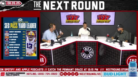 Alabama Football and Auburn Football Camp Updates, SEC Pass, Rush & Receiving Leaders | TNR 8/5/25