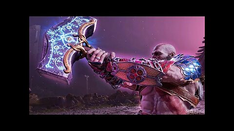 Kratos Lifts Thor's Hammer Mjolnir Scene (God of War Ragnarok) 4K ULTRA HD