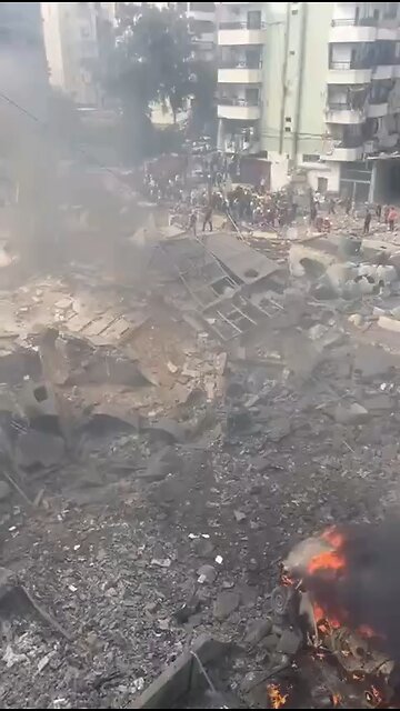 Aftermath Of Israeli Airstrike On A Residential Building in Beirut, Breaking Ceasefire Pt.5