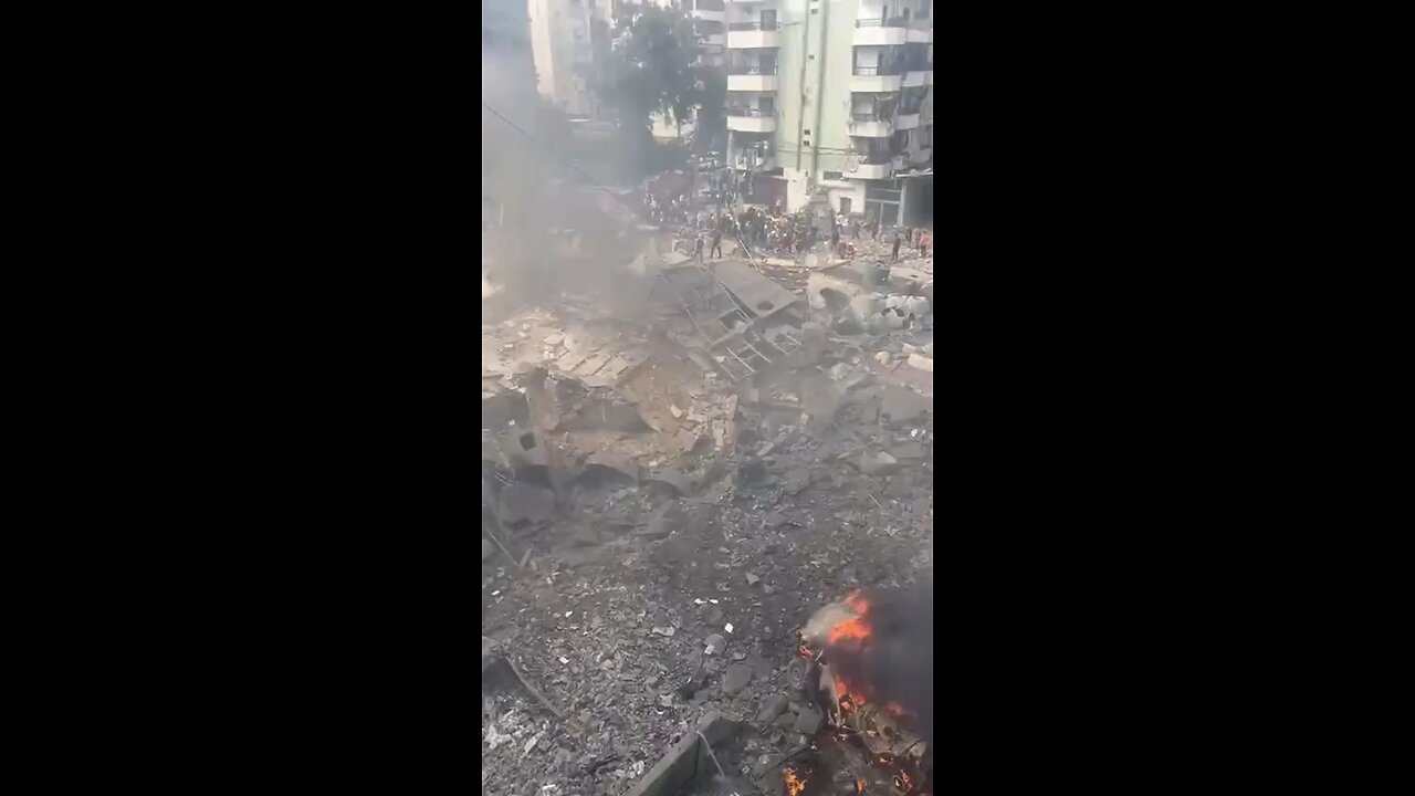 Aftermath Of Israeli Airstrike On A Residential Building in Beirut, Breaking Ceasefire Pt.5