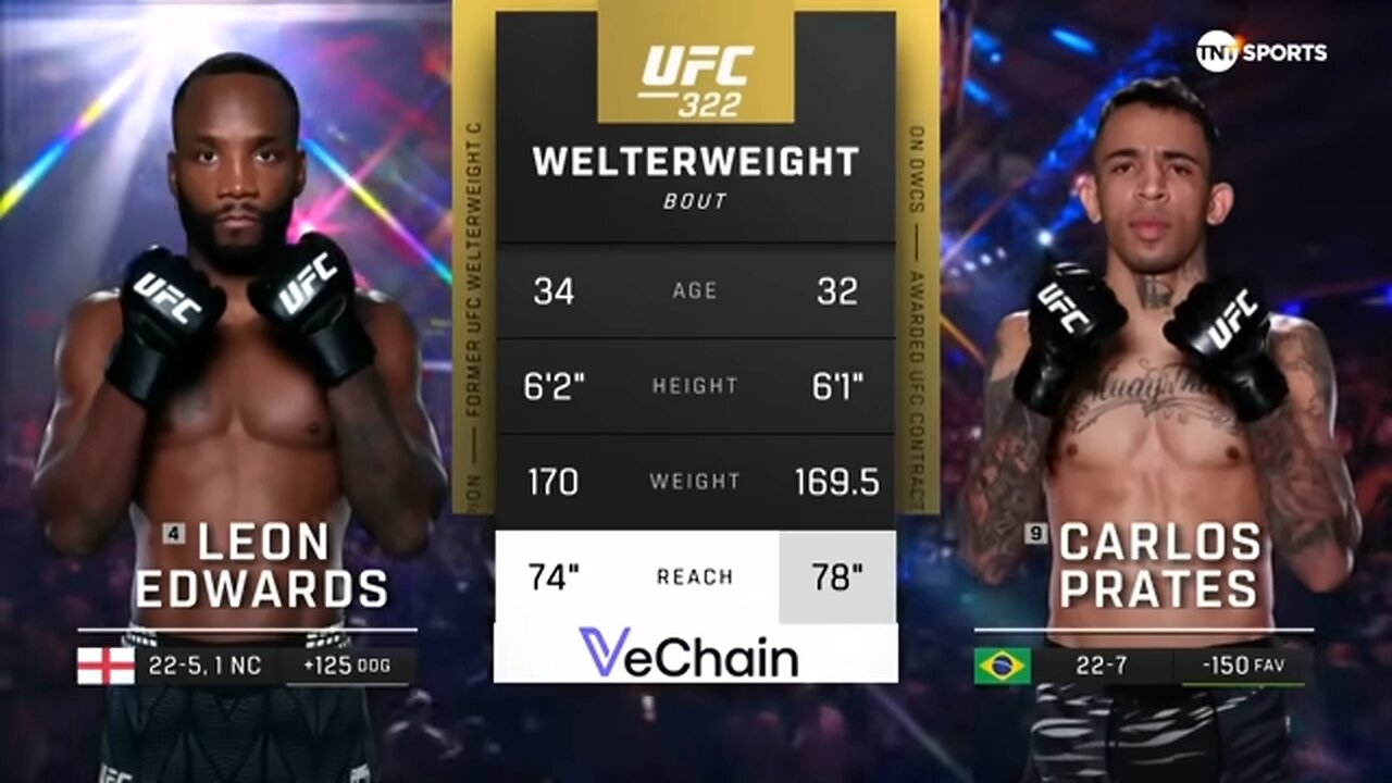 BRUTAL KNOCKOUT! 💣 | Leon Edwards vs. Carlos Prates | UFC322 Fight Highlights