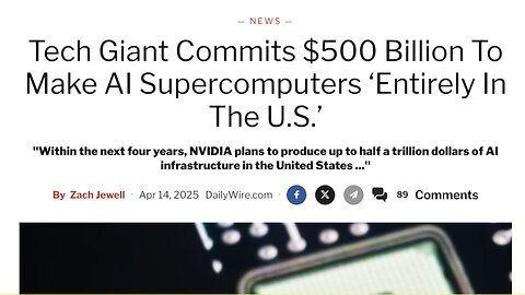 Tech Giant Commits $500 Billion To Make AI Supercomputers ‘Entirely In The U.S.’