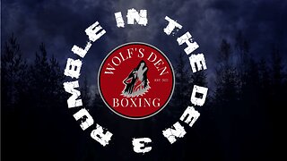FIRST EVER AMATEUR BOXING EVENT STREAMED ON RUMBLE! BOUGHT TO YOU BY WOLFSDEN BOXING!