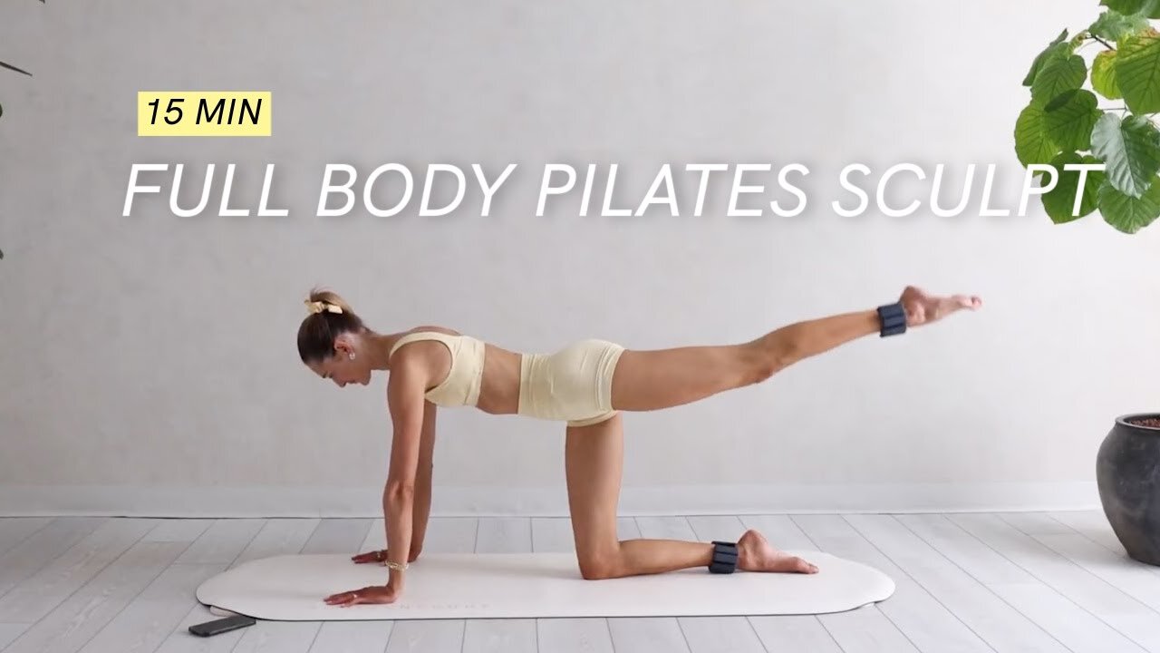 15 Min Full Body Pilates Sculpt | No Equipment