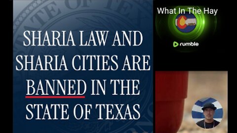 TEXAS BANNED SHARIA LAW & SHARIA CITIES