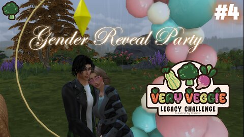 Very Veggie Legacy Challenge Sims 4 Ep #4🥦 - The Gender Reveal Party!🍼