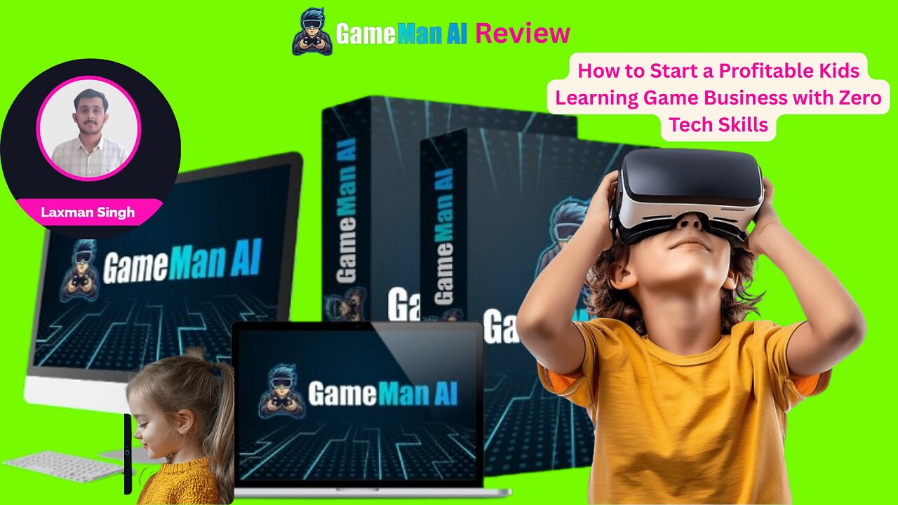 Gameman AI Video+Review: How to Start a Profitable Kids Learning Game Business with Zero Tech Skills