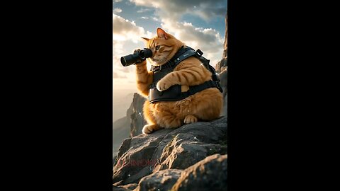 Cat hunt a Eagle make curry