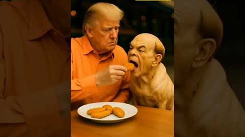 Donal tramp and shehbaz Sharif with food #shehbazsharif