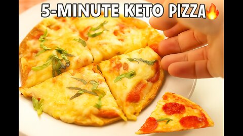 5 -Minute Keto Pizza Recipe | Keto Recipes | Keto Diet | Natural Cures | Healthy Eating Recipe🍕🔥
