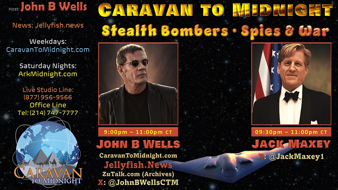 Stealth Bombers, Spies & War - John B Wells LIVE
