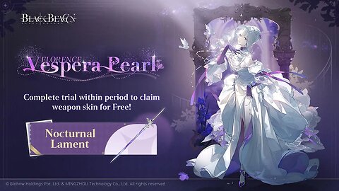 Black Beacon Banner Gameplay Florence Outfit Vespera Pearl