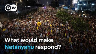 Mass protest in Israel against Netanyahu's Gaza City occupation plan | DW News