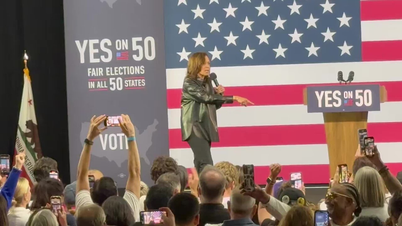 Kamala Harris: ‘We Refuse to Kneel Before a Tyrant’ — Huge Ovation at California Prop 50 Rally
