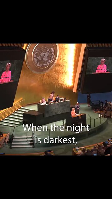 🇪🇺🤝🇵🇸🇵🇸 — European Commission President Ursula von der Leyen says that EU