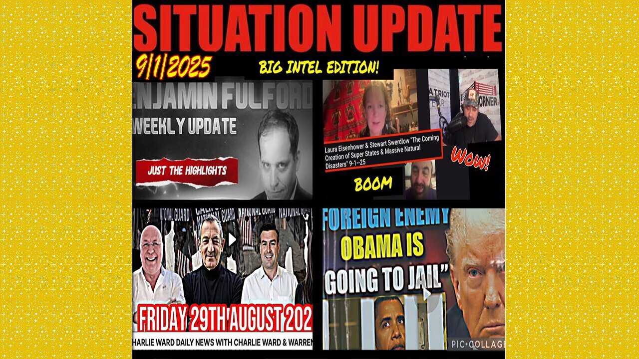 SITUATION UPDATE 9/1/25 - Charlie Ward, Benjamin Fulford, David Rodriguez, Paul Brooker