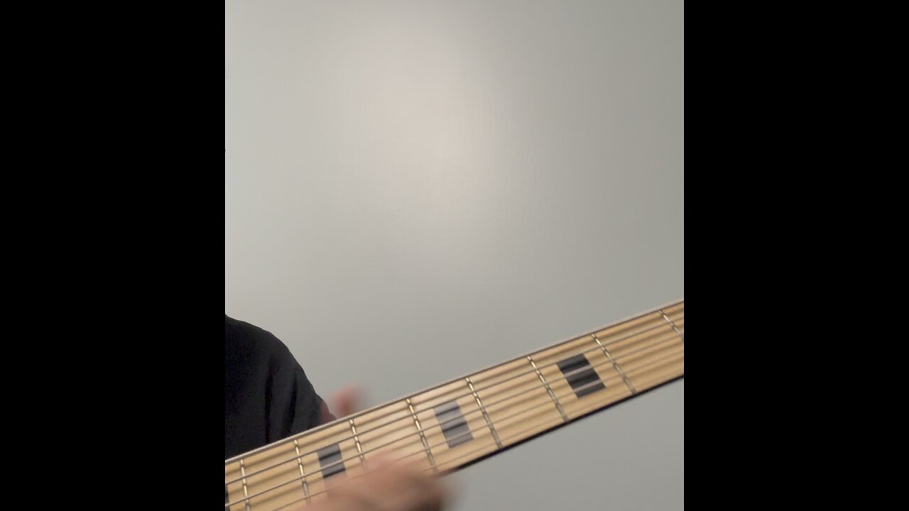 Working on a bass line at work