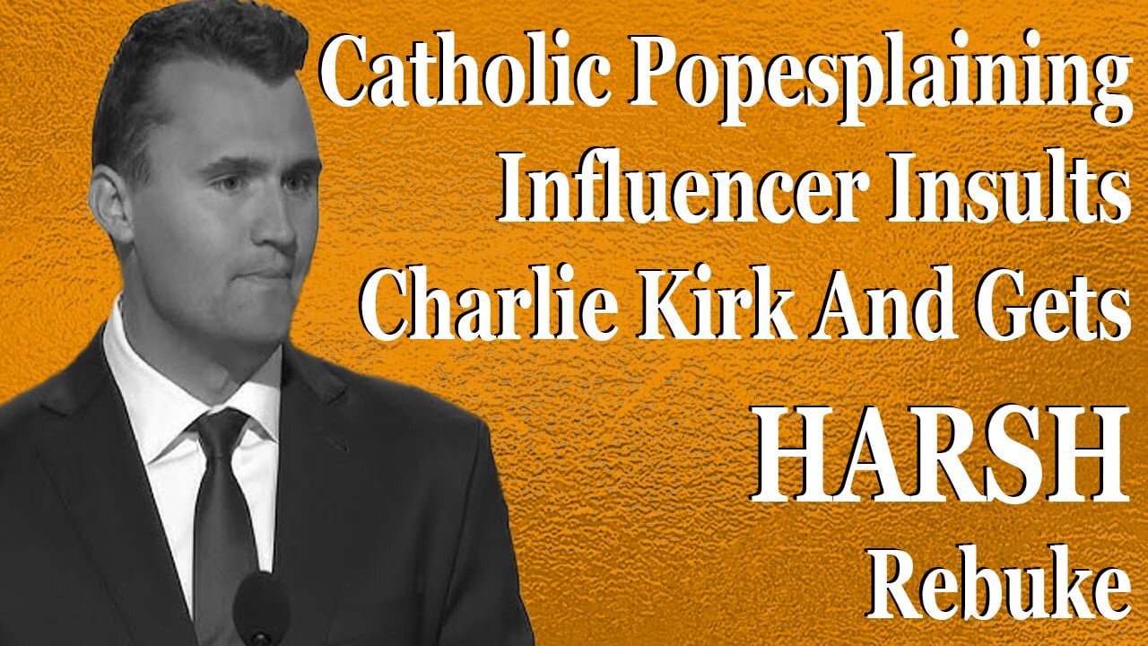 Popesplaining Influencer Insults Charlie Kirk And Gets HARSH Rebuke