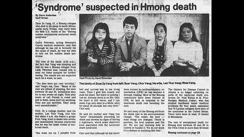 Episode 3 - The Hmong Sleep Deaths | The Real Life Nightmare On Elm Street