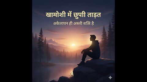 Khamoshi Mein Chhupi Taqat 💭 | Power of Silence | Akela Rehna Seekho Motivation