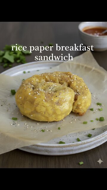 Crispy Rice Paper Breakfast that Only Takes 24 Seconds and A Passing Nonna To Make