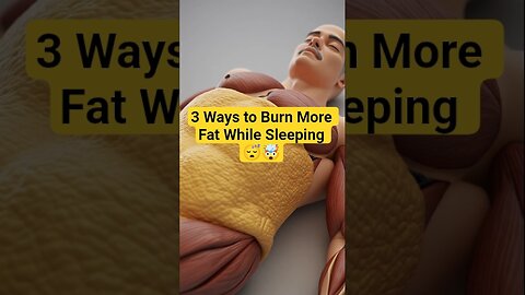 3 Ways to Burn Fat While Sleeping 😴🤯 | Boost Metabolism Overnight! #Shorts #WeightLoss