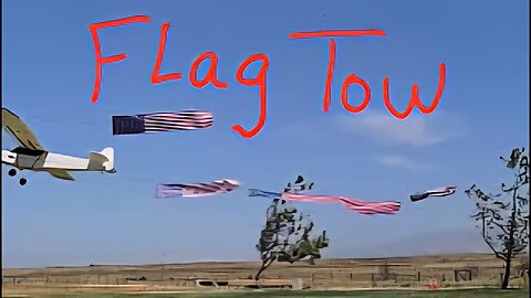 Flag Tow Practice for the Airshow