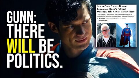 Superman WILL Be Political, Says James Gunn.