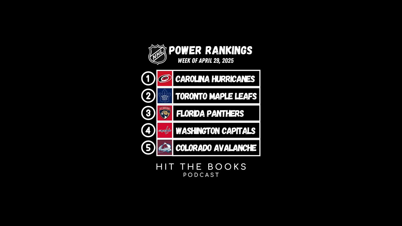 Power Rankings in the NHL for the week of 4/29/2025! 🏒🚨