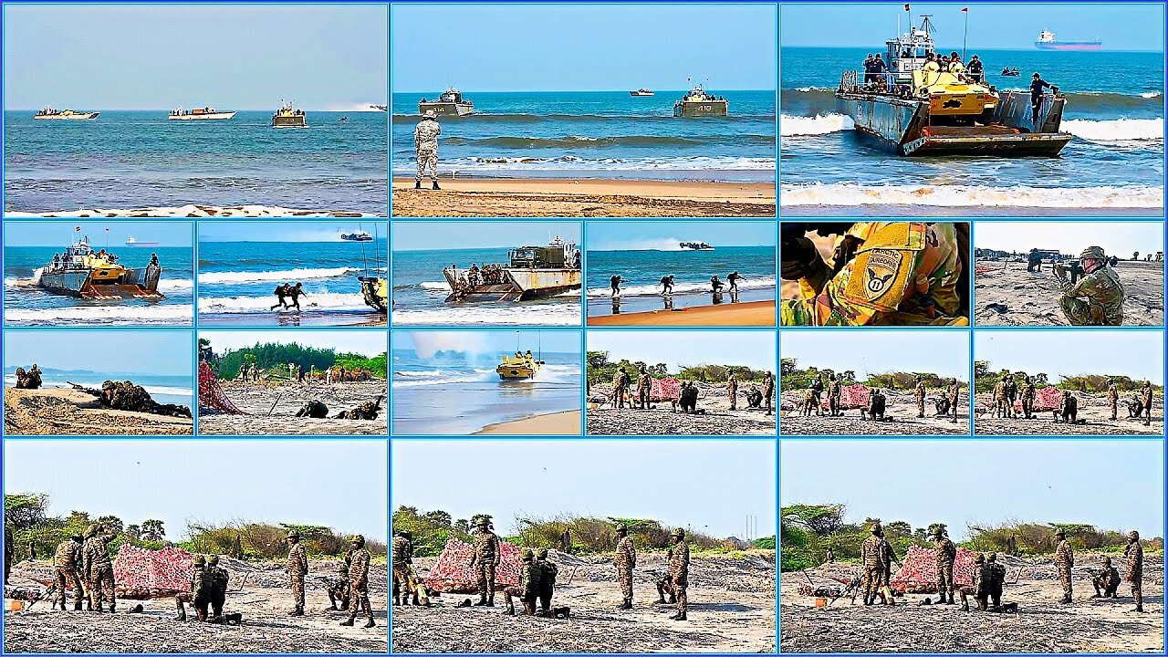 Large Scale AMERICAN INDIAN Forces Unleash POWERFUL Amphibious Assault Drill!