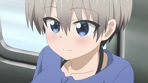 Uzaki-chan Wants to Hang Out! - Uzaki and Shinichi cramped in a train