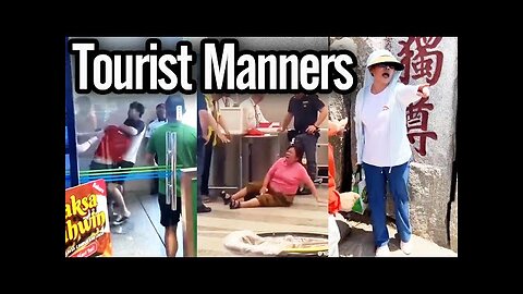 Chinese tourist freak outs