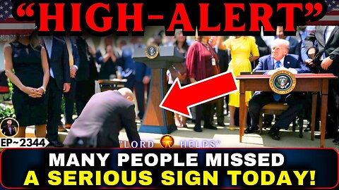 A WARNING SIGN GOT REVEALED TODAY.....What's coming is Huge