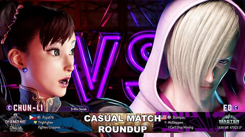 Kuya Kalbo SF6 Casual Match Roundup. Chun Li 4 star Diamond Rank [Hori Fight Stick]