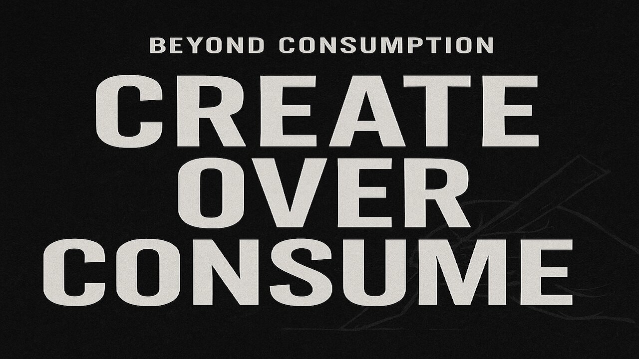 Beyond Consumption: Reclaiming Our Creative Instincts