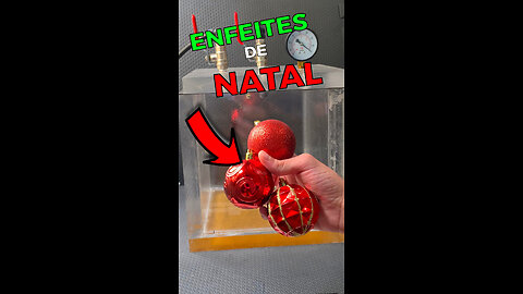 #christmas Decorations in the Vacuum Chamber 🎄🎄🎄