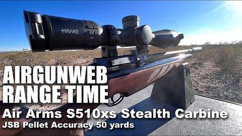 .177 Air Arms S510XS Stealth Carbine - Shooting .177 JSB Pellets out to 50 Yards