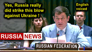 Yes, Russia really did strike this blow against Ukraine!