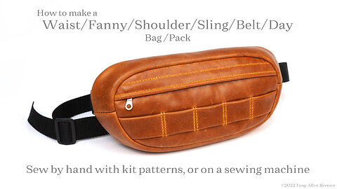 How to make a Shoulder Sling Bag and Waist Pack.