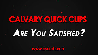 Are You Satisfied?
