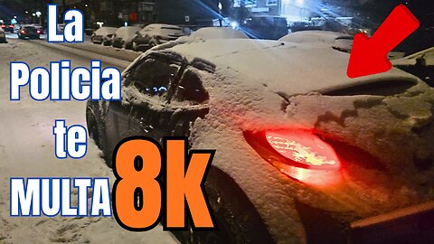 Cleaning Snow off My Car at 11 PM in Montreal (-5°C Reality) [8K]