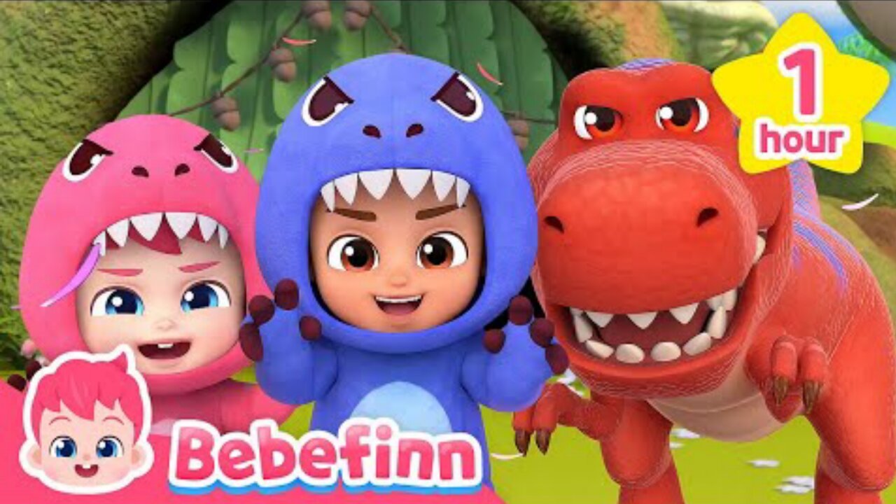 Move Like Dinosaurs + More Dino Songs for Kids | Bebefinn Best Nursery Rhymes