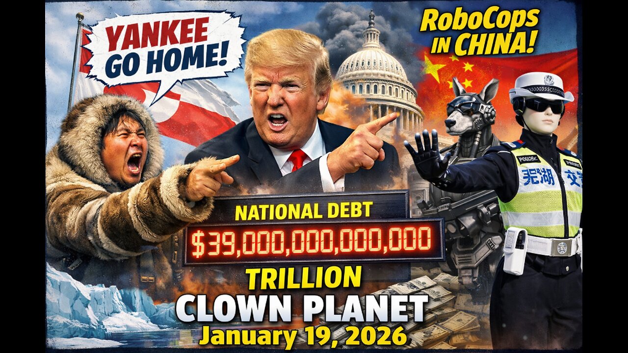 Clown Planet 19 Jan, 2026: Greenlanders "Yankee Go Home", WEF Week, ICE in Minnesota, & more