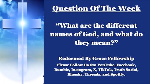 The RBGF Live "Question Of The Week"