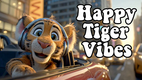The Happiest Tiger Turns Rush Hour Into a Vibe 🐯🎧