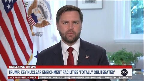 JD Vance: We Set The Iranian Nuclear Program Back Substantially